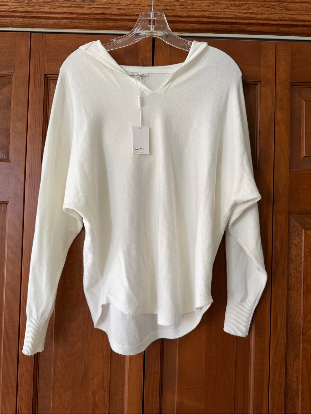 Vince Camuto Cream Hooded Women's Sweater